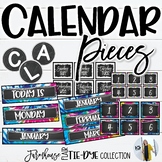Tie Dye Classroom Decor Calendar Pieces | Farmhouse Flair