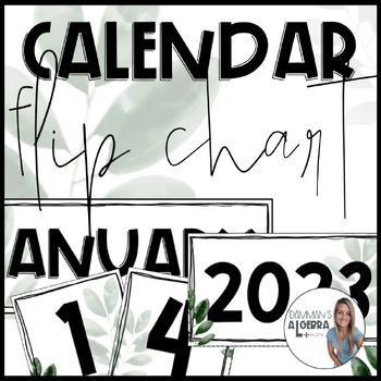 Preview of Farmhouse Flip Calendar Labels - hanging calendar