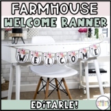 Farmhouse Floral Editable Banners
