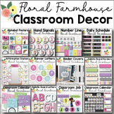 Farmhouse Floral Classroom Decor Bundle | Floral Farmhouse Theme