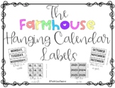 Farmhouse Hanging Calendar Labels