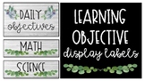 Farmhouse Learning Objective Display Labels