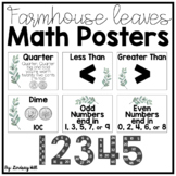 Farmhouse Leaves Math Posters