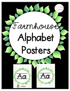 Preview of Farmhouse Letter Posters