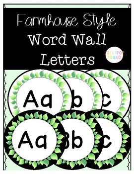 Preview of Farmhouse Letters (Word Wall)