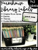 Farmhouse Library Labels - Editable