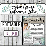 Meet The Teacher Template Editable Welcome Letter FREEBIE