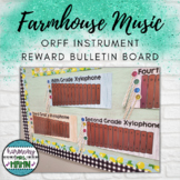 Farmhouse Music Orff Instrument Reward Bulletin Board