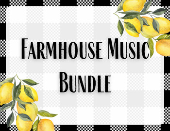 Preview of Farmhouse Music Posters Bundle