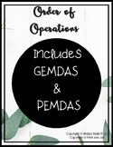 Farmhouse Order of Operations Display