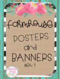 Farmhouse Posters and Banners Set 1
