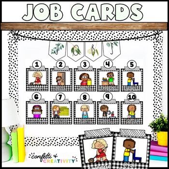 Preview of Farmhouse Primary Job Cards