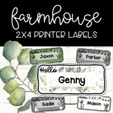 Farmhouse Printer Labels
