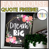 Farmhouse Quote Freebie