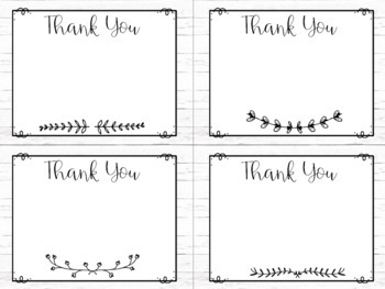 Farmhouse/Rae Dunn Thank You Cards by Less Work More Play | TpT