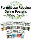 Farmhouse Reading Genre Posters