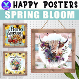 Farmhouse SPRING Bloom Happy Days Posters Holiday & Season