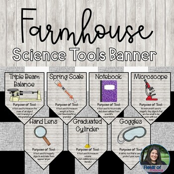 Preview of Farmhouse Science Tools Banner
