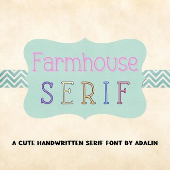 Preview of Farmhouse Serif Font