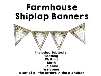 Preview of Farmhouse Shiplap Banners