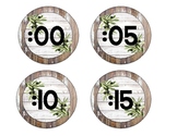 Farmhouse Shiplap Clock Labels