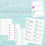 Farmhouse - Shiplap and Floral - Editable Labels - Whitebo