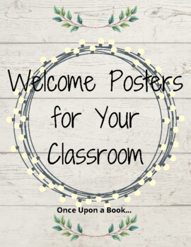 Preview of Farmhouse Signs - Welcome to our 5th Grade Classroom
