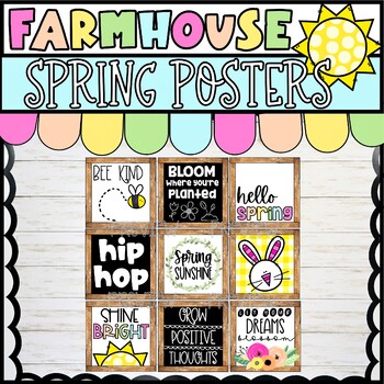 Preview of Farmhouse Spring Decor Posters