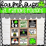 Farmhouse St. Patrick's Day Holiday Posters