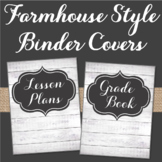Farmhouse Style Binder Covers Shiplap & Chalkboard