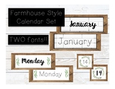 Farmhouse Style Calendar Set