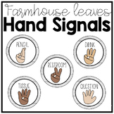 Farmhouse Style Hand Signals - Editable