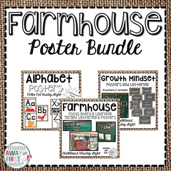 Preview of Farmhouse Style Posters, Lettering BUNDLE!