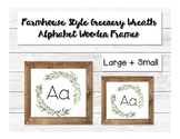 Farmhouse Style Wooden Framed Alphabet Posters