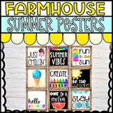 Farmhouse Summer Decor Posters