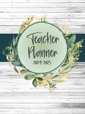 Farmhouse Teacher Planner 2024-2025, Middle and High School