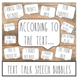 Farmhouse Text Talk Speech Bubbles (Rae Dunn Inspired)