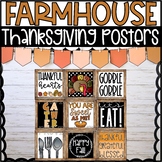 Farmhouse Thanksgiving Holiday Decor Posters