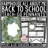 Farmhouse Theme Back to School Bulletin Board, All About M