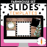 Farmhouse Theme Daily Agenda Slides Templates | Digital Resource