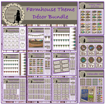 Preview of Farmhouse Theme Decor Bundle Package!