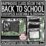 Farmhouse Classroom Decor Back To School Open House Meet T