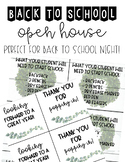 Farmhouse Themed | Back To School Night | Student Material