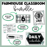 Farmhouse Themed Bundle | Labels | Class Jobs | Book Bins 