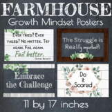 Farmhouse Themed Classroom Decor 4 Growth Mindset Posters