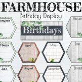 Farmhouse Themed Classroom Decor Birthdays Display