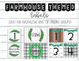 Farmhouse Themed Labels | Organization Labels | Bulletin B