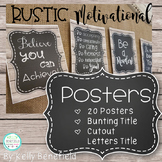 Rustic Farmhouse Inspirational Posters: Motivational Posters