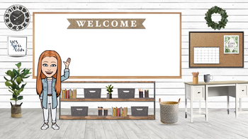 Preview of Farmhouse Virtual Classroom Template