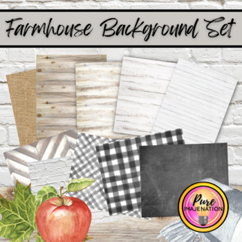 Preview of Farmhouse Wallpaper & Slides Background Set